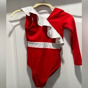 Girl’s Tiger Friday Evelyn Leotard - Cherry Ice